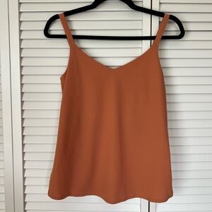 ADAY Snap To It Tank Top Orange Terracotta Camisole Top OEKO-TEX Size:XS